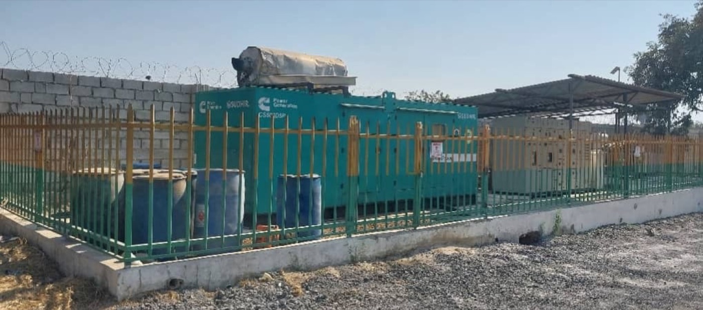 Standby Cummins generator at the Grafax plant